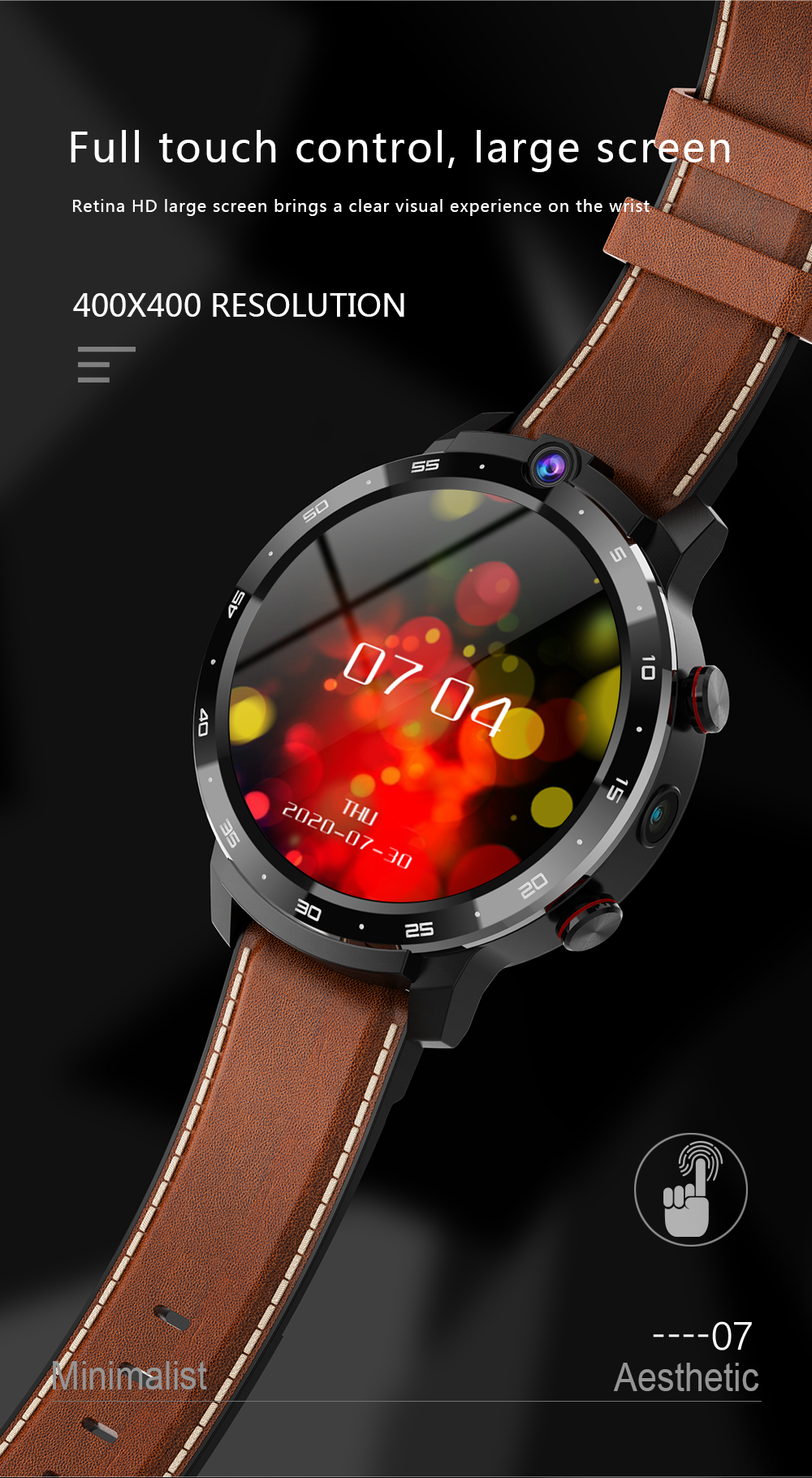 LEMFO LEM12 PRO Smart Watch Android 10 MT6762 CPU 4G 64GB LTE 4G 